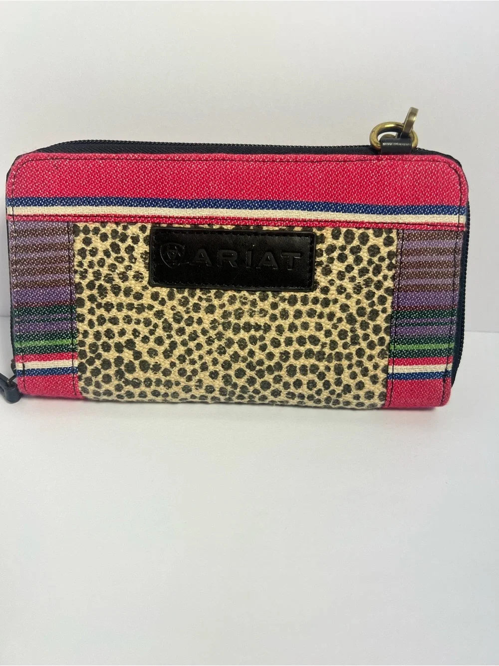 Ariat Serape Leopard Women’s Crossbody Wallet Wristlet Western Cowgirl Wallet
